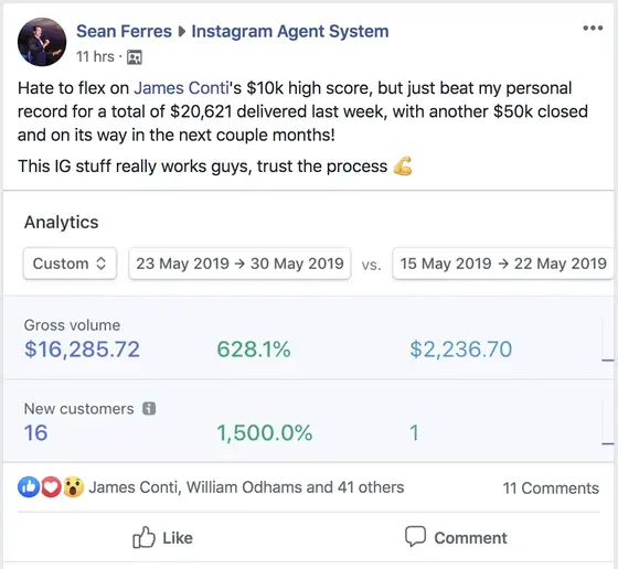 Post from a past student of an earlier Jason Capital program