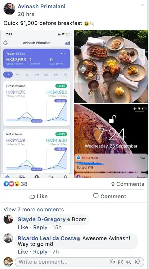 Post from a past student of an earlier Jason Capital program