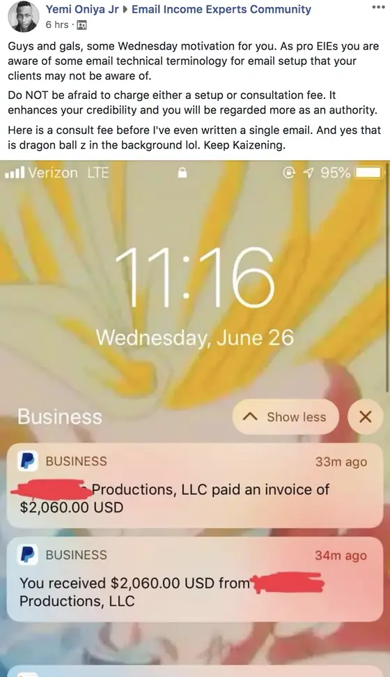 Post from a past student of an earlier Jason Capital program