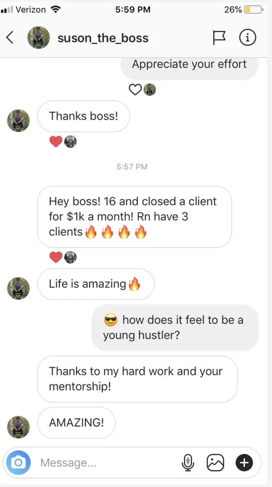 Post from a past student of an earlier Jason Capital program