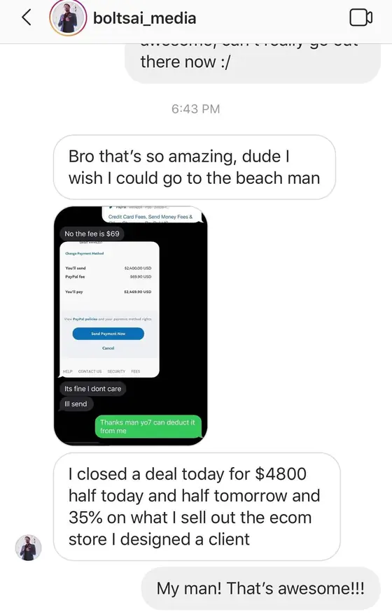 Post from a past student of an earlier Jason Capital program