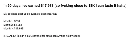 Post from a past student of an earlier Jason Capital program