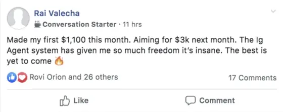 Post from a past student of an earlier Jason Capital program