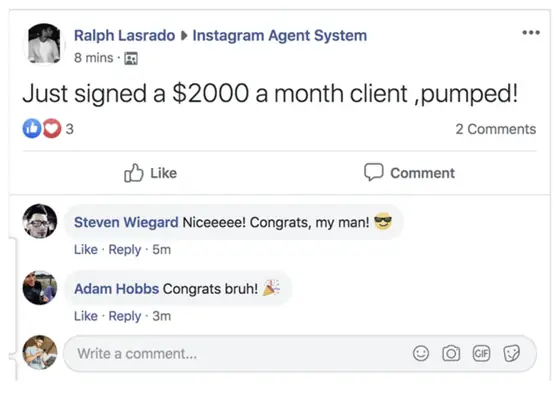 Post from a past student of an earlier Jason Capital program