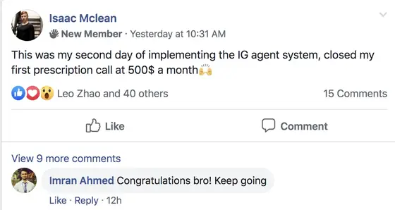 Post from a past student of an earlier Jason Capital program