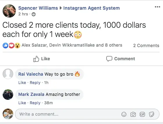 Post from a past student of an earlier Jason Capital program