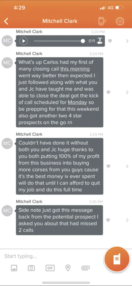 Post from a past student of an earlier Jason Capital program