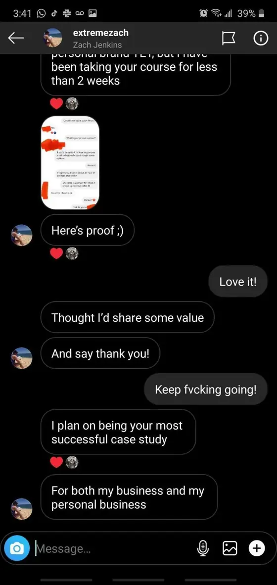 Post from a past student of an earlier Jason Capital program