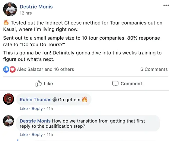 Post from a past student of an earlier Jason Capital program